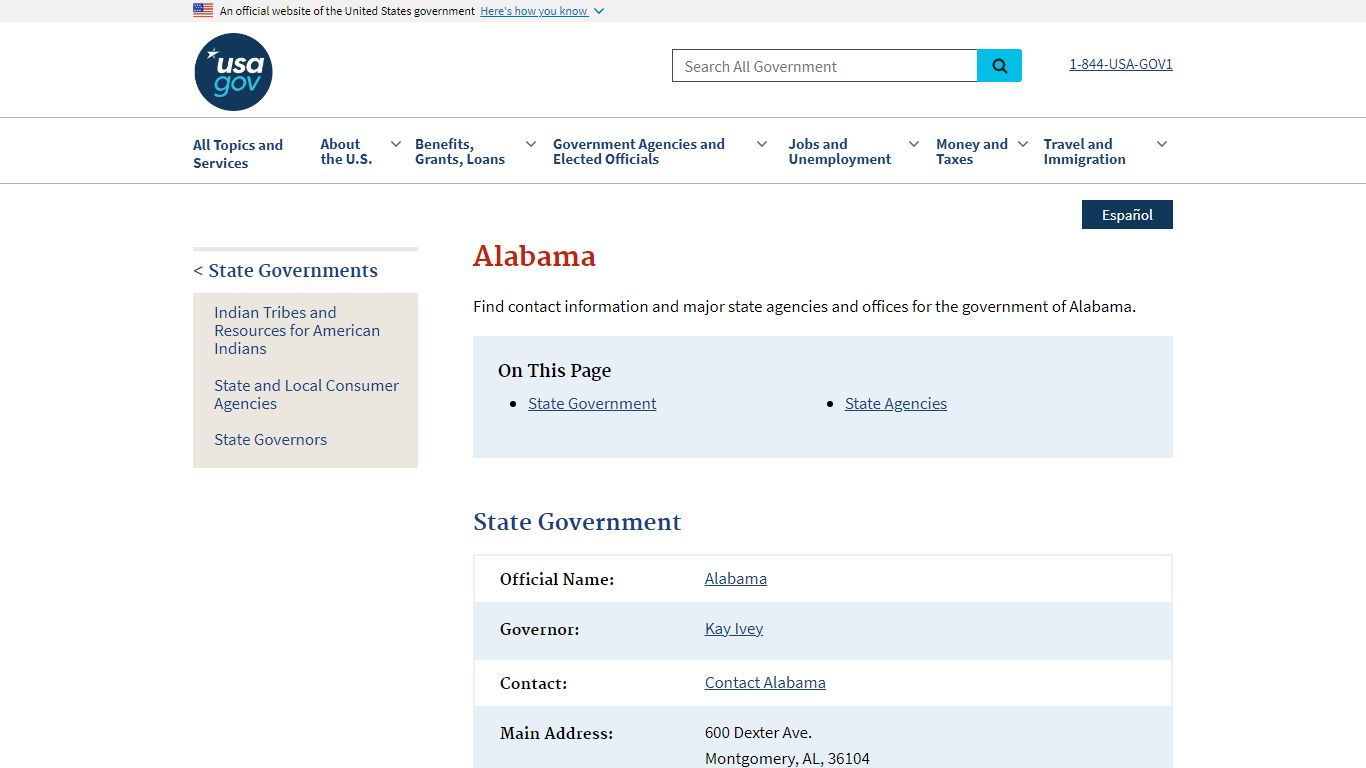 Government of Alabama | USAGov